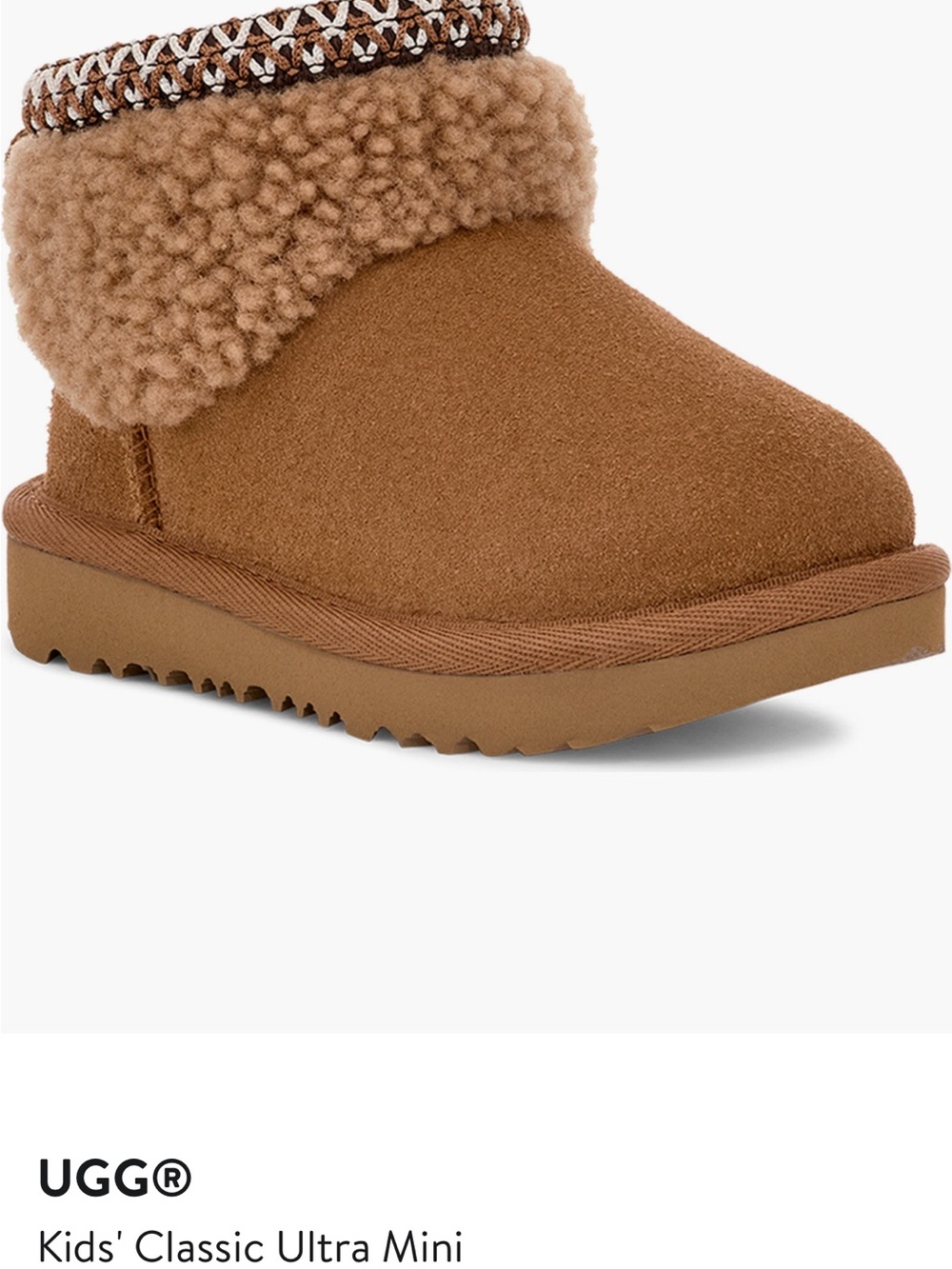 UGG Kids' Classic Ultra Mini Boot - Chestnut Brown